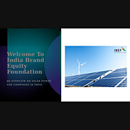 Green Power - India's Solar Energy Companies Contribution to Solar Technology | PPT