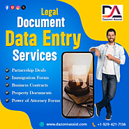 Legal Processes with Dazonn Assist's Legal Documents Data Entry Services