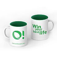 O! Millionaire Ceramic Cup - WYBL Green | Buy Online at OMillionaire.Shop