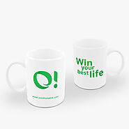 Buy O! Millionaire Ceramic Cup WYBL White Online | OMillionaire.shop