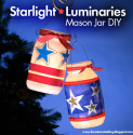 4th of July Mason Jar Luminaries - Mason Jar Crafts Blog
