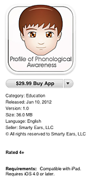 Speech Gadget: Profile of Phonological Awareness App Review