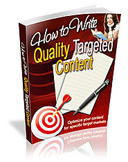 Bitcoin Book Store : How To Write Quality Targeted Content 0.005 BTC