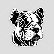 Bulldog Puppy Sticker