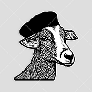 Jacques Goat Sticker