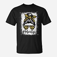 Bleached Sunflower Mom Life For Mothers Day Unisex T-Shirt | Mazezy
