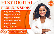 I will set up etsy digital product shop, etsy digital planner, etsy SEO product listing
