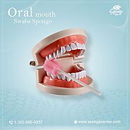 Oral mouth swab sponges