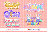 I will design a cute kawaii logo for vtuber, twitch and stream