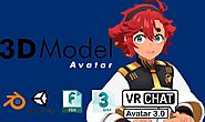 I will create 3d avatar for vtube or vrchat anime furry nsfw model