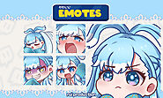 I will create vtuber chibi emotes and badges for your twitch