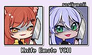 I will draw your vtuber in twitch discord yt knife icon or emote