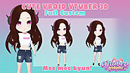 I will create cute vroid commission design or chibi 3d model rigging for live2d vtuber