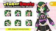 I will create custom vtuber emotes with anime or chibi style for twitch vtuber streamer