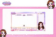 I will design custom animated cute vtuber overlay for youtube or twitch streamer