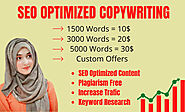 I will professional copywriter specializing in SEO optimized website content