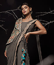 Designer Drape Sarees Online