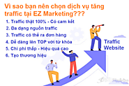 Dịch vụ tăng traffic website thật - Hoàn tiền 100% nếu không phải traffic thật - EZ Marketing
