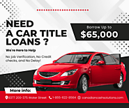 Get Easy Car Title Loans Charlottetown