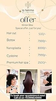 Winter Bliss Hair Care Offers Just for You at La Femme in Satellite, Ahmedabad