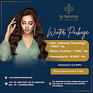 Winter Beauty Package at La Femme Hair, Skin & Bridal Salon at La Femme in Satellite, Ahmedabad