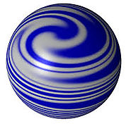 Blue swirl marble