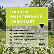 Garden Maintenance Checklist