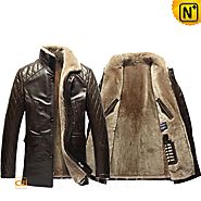 London Mens Quilted Shearling Jacket CW857018