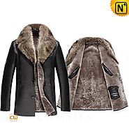 Kentucky Fur Collar Shearling Jacket CW858039