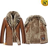 Oslo Brown Fur Leather Jackets CW858033