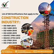 ISO Certification for construction Industry