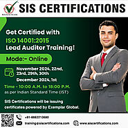 Enroll for ISO Lead Auditor Training – SIS Certifications