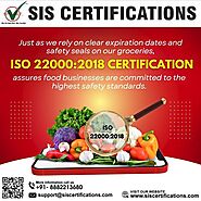 Apply online for ISO 22000:2018 certification