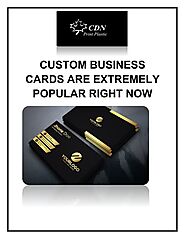 Custom Business Cards Are Extremely Popular Right Now