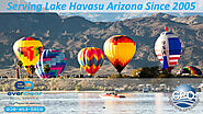 Hot Air Balloons Over Lake Havasu in Arizona