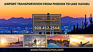Airport Transportation Services From Phoenix Sky Harbor International Airport to Lake Havasu, AZ.