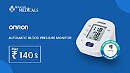 OMRON - Automatic Blood Pressure Monitor Flat Rs.140 Offer