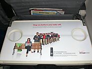 The Power of Tray Table Ads: A Closer Look at Inflight Tray Paper Ads