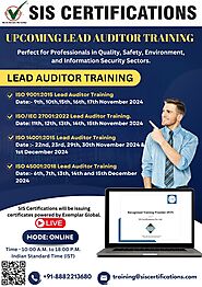 Enroll for Lead Auditor Training – SIS Certificaitons
