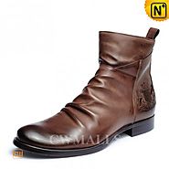 CWMALLS® Men Leather Dress Ankle Boots CW726502