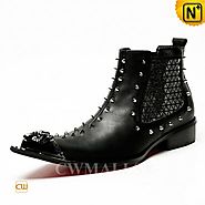CWMALLS® Designer Studded Ankle Boots CW707205