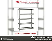 SS Slotted Angle Racks Manufacturers in Delhi Noida Suppliers Wholesalers India