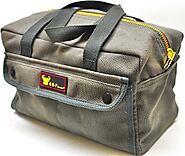 How to Maximize Space in a Mechanic's Heavy-Duty Tool Bag With a Brass Zipper And Side Pockets