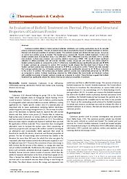 Evaluation Of Biofield Treatment Cadmium Powder