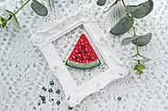 The DIY Beaded Brooch Kit - Watermelon