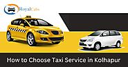How to Choose Taxi Service in Kolhapur