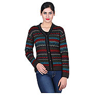 Buy Sellsy Black Woollen Buttoned Cardigans @1,103 Only