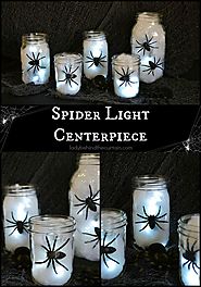 Halloween Spider Light Centerpiece