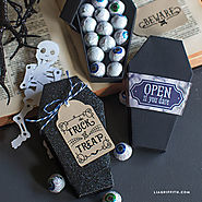 DIY Paper Coffin for Halloween - Lia Griffith