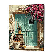 Flowery Front Door | Paint By Numbers – Paint With Numbers Canada